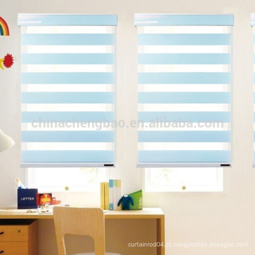 Cortina de janela de zebra de 100% poliéster, peças de blinds zebra